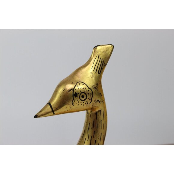 Vintage Lacquer Peacock Box • Hand Painted Kashmiri Papier Mache • Gold Black De - Picture 7 of 15